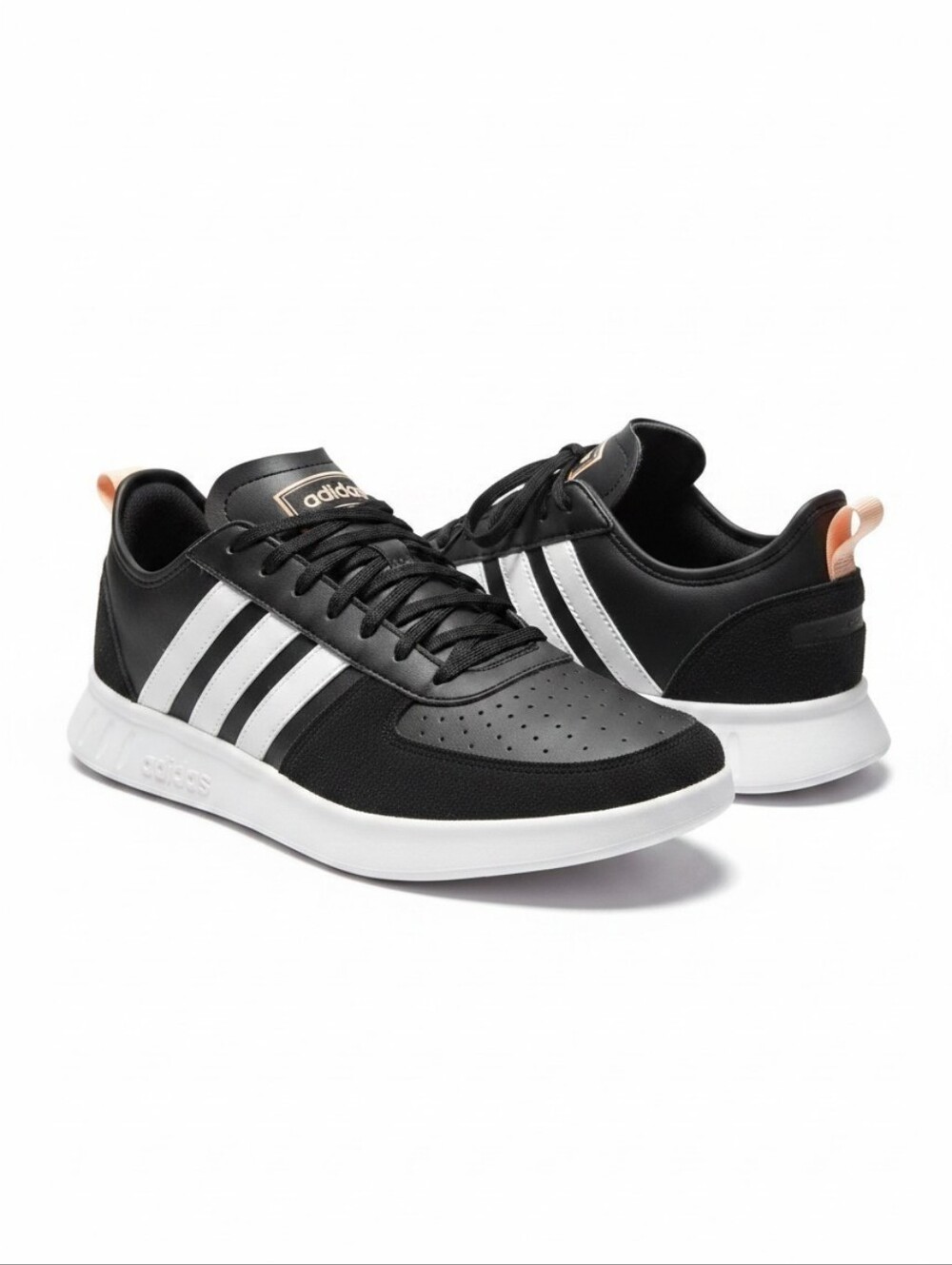 Adidas Court 80s Black Low Top Sneakers